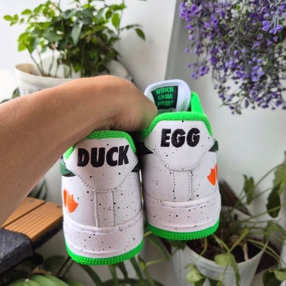 Nike Air Force 1 AF1 - Oregon "Ducks of a Feather" DOAF - 'Egg or Duck' Size 12 - Picture 5 of 5
